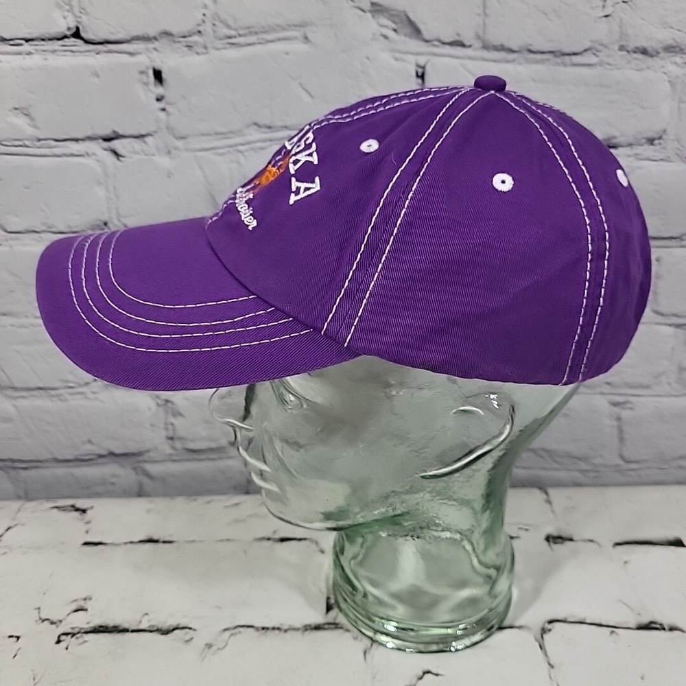 Prairie Mountain‎ Alaska Hat Unisex OSFA Purple Embroidered Moose Strapback Cap - Picture 3 of 7